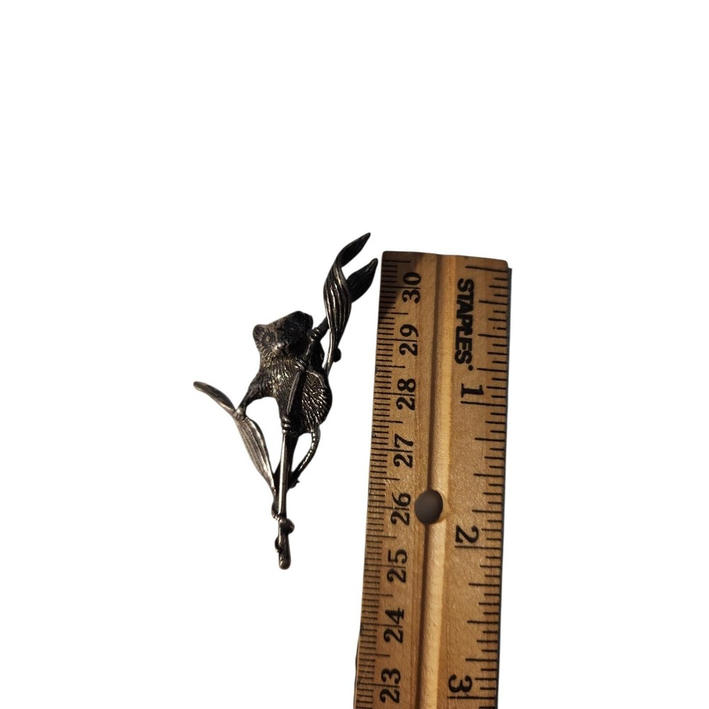 Pearce Design Sterling Silver‎ 925 Field Mouse Brooch Pin - Picture 2 of 4